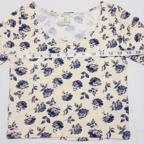 Violet cotton long sleeves crop top size S - Picture 3 of 8